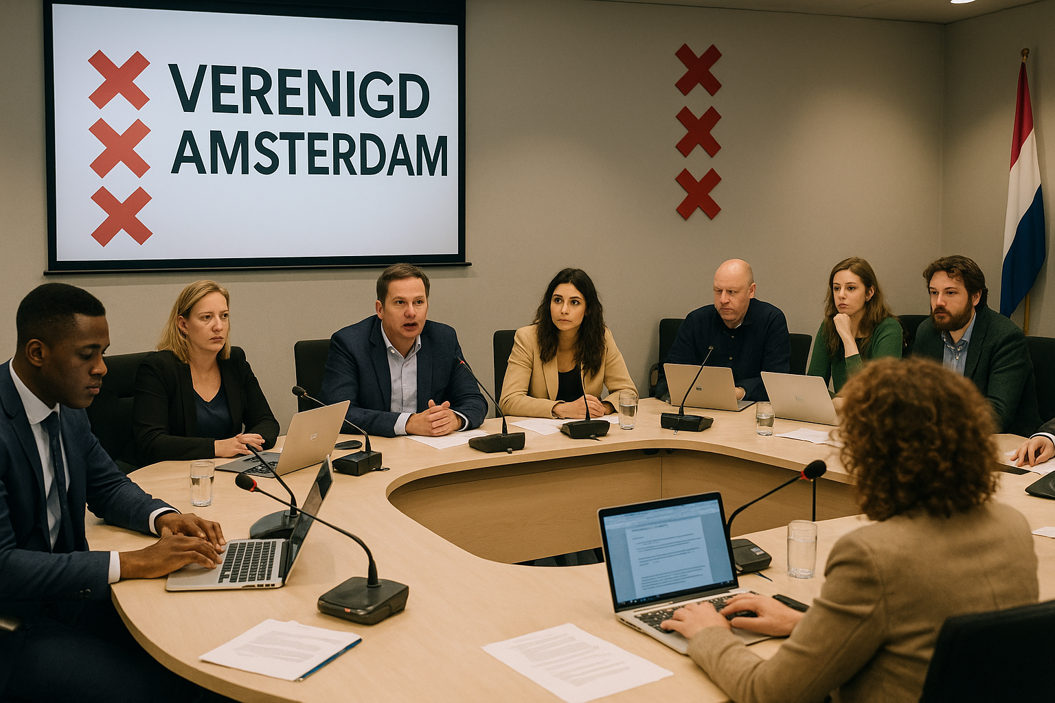 Verenigd Amsterdam Gemeenteraad — nieuwsafbeelding